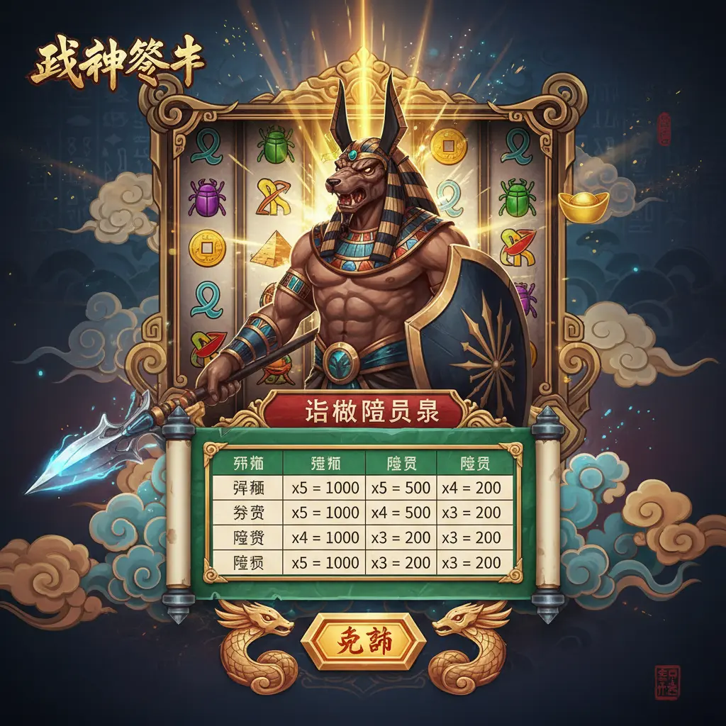 老虎機賠率表 - 戰神賽特